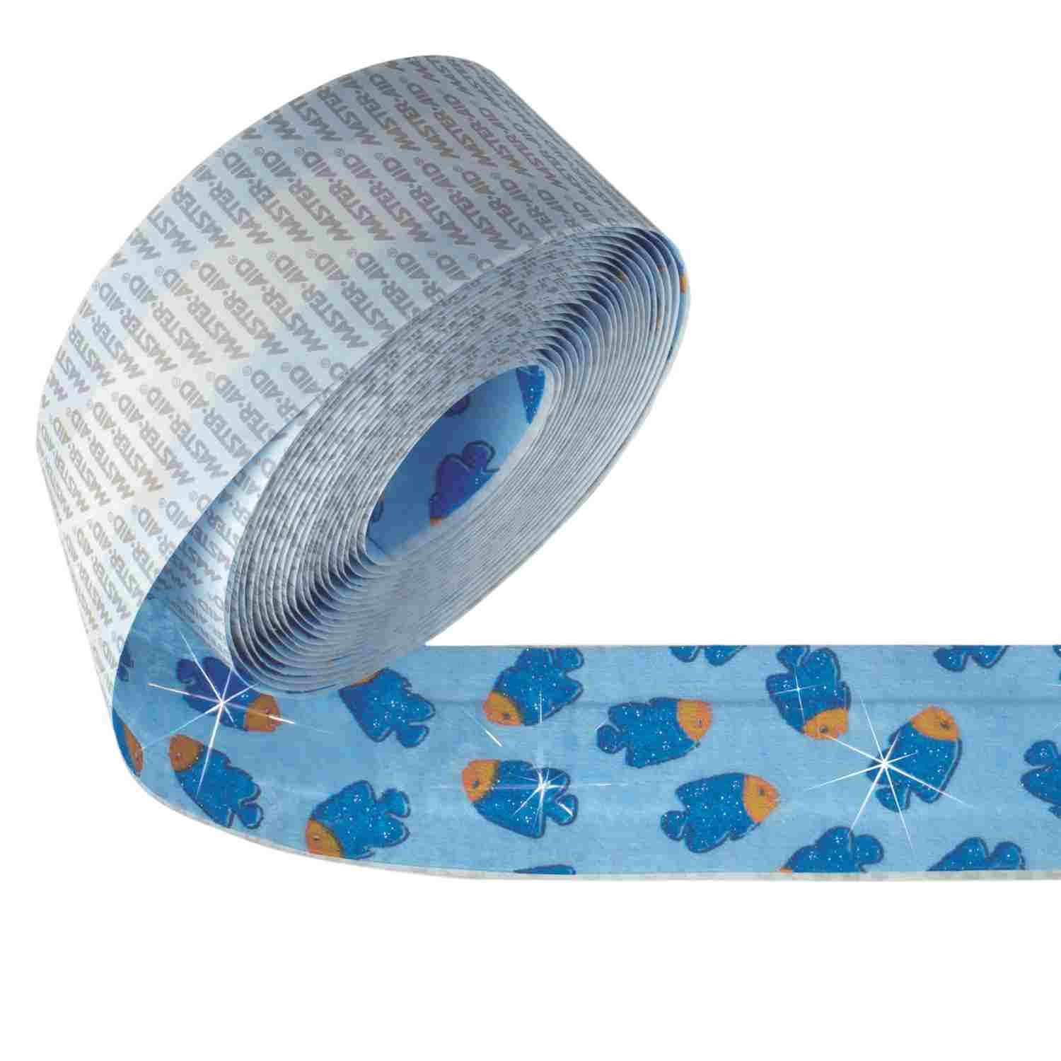 MAXI color Fische (ohne Glitzer) - Wundschnellverband für Kinder von der Rolle - 4 cm x 5 m